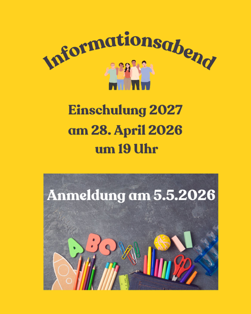Du betrachtest gerade Informationsabende zur Einschulung 2026 und 2027